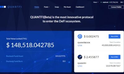 QuantBook DeFi Platform, QuantFi, Beta Launch