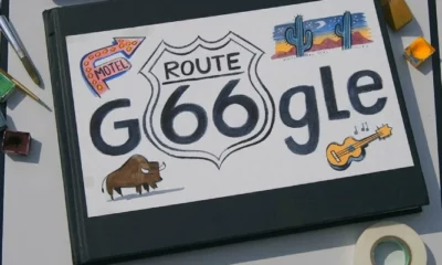 US Route 66 Google video Doodle is celebrating Historic Highway 66 .