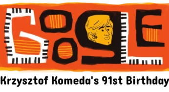 Krzysztof Komeda: Google Doodle celebrates Polish film music composer and jazz piano player’s 91st birthday
