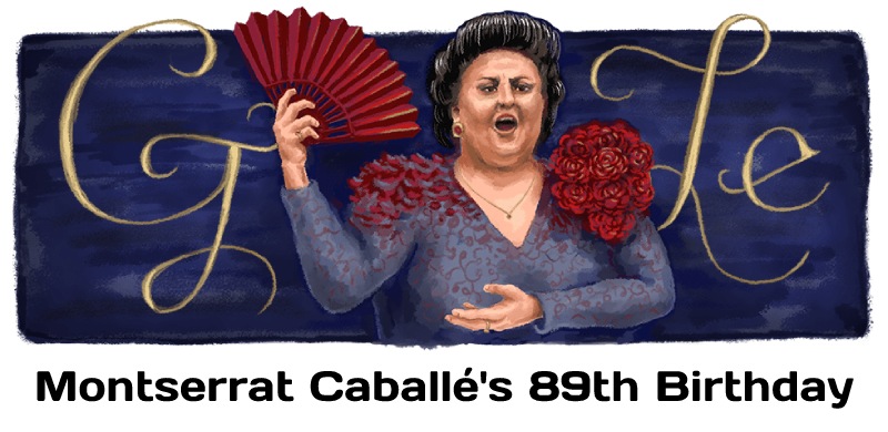 montserrat caballe 89th birthday google doodle