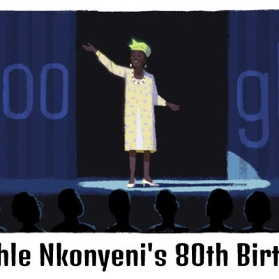 nomhle nkonyeni 80th birthday google doodle