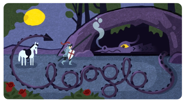 st georges day 2022 google doodle feast of saint george