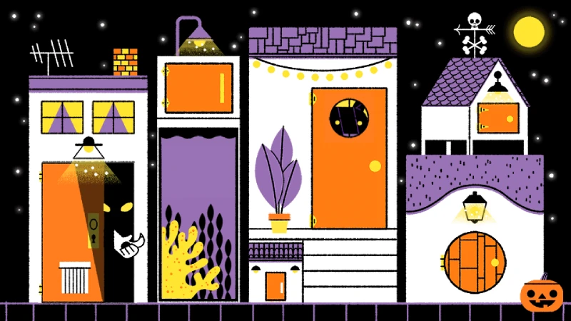 Halloween 2019 Google denotes Halloween interactive and informative Doodle with animal features
