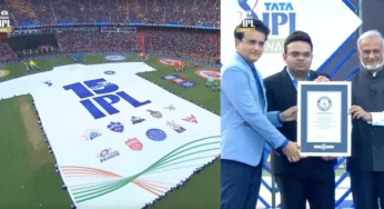 Indian Premier League (IPL) Along With The BCCI Sets Guinness Book World Record With The Largest Cricket Jersey
