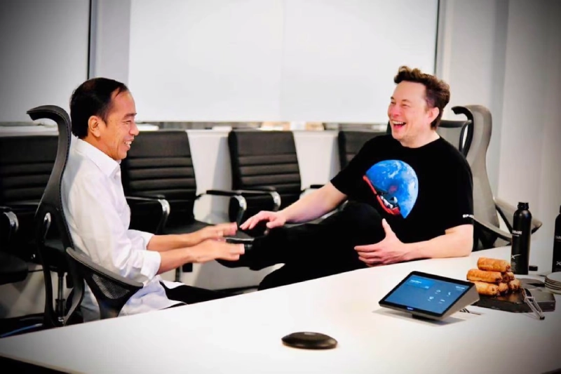 Indonesian President Joko Widodo meets Tesla CEO Elon Musk after nickel talks