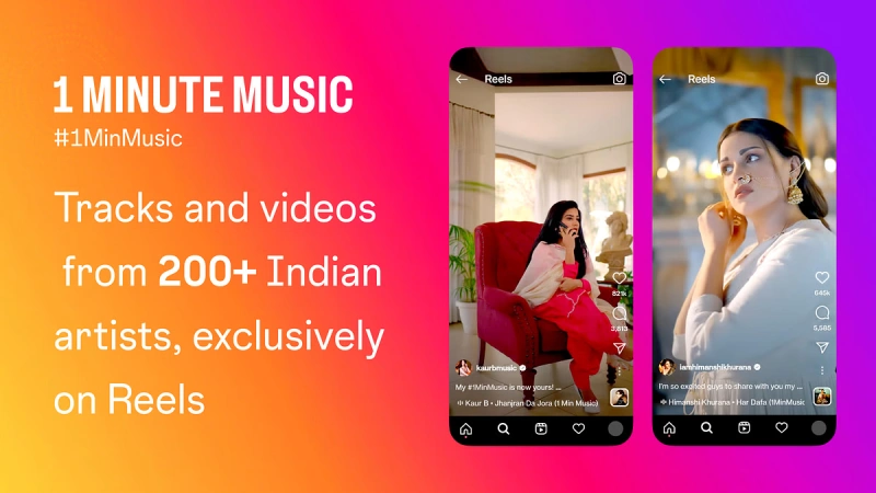 Instagram collaborates with Indian artists to release 1 Minute Music tracks for reels and stories in India