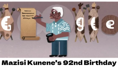 mazisi kunene 92nd birthday google doodle