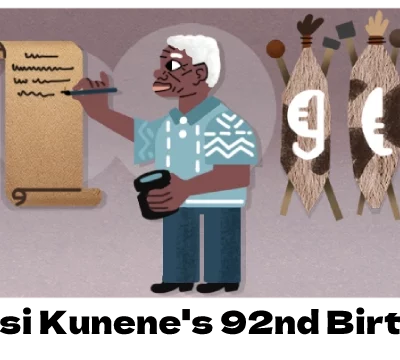 mazisi kunene 92nd birthday google doodle