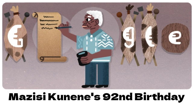 mazisi kunene 92nd birthday google doodle