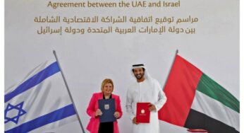 Israel signs the historic free trade agreement with UAE, its greatest and first with any Arab country