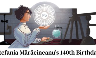 Stefania Maracineanu 140th Birthday Google Doodle