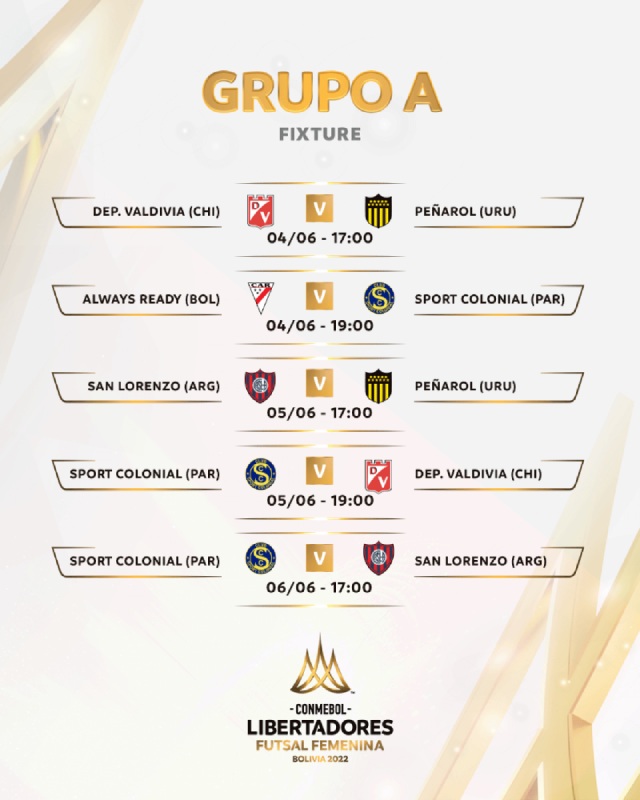 copa libertadores de futsal femenino fixture 1 1