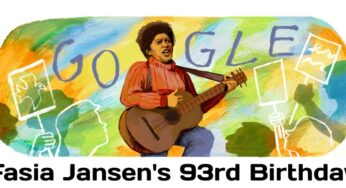 Google Doodle celebrates the 93rd birthday of an Afro-German singer-songwriter Fasia Jansen