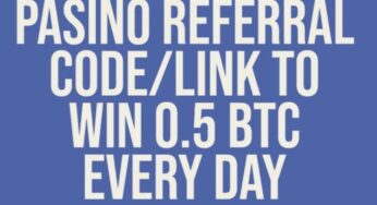 Pasino Referral Promo Code to win up to 0.5 Bitcoin free every day (Best Sign-up bonus)