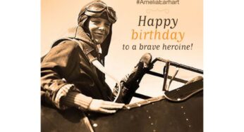 Today is Amelia Earhart Birthday on July 24