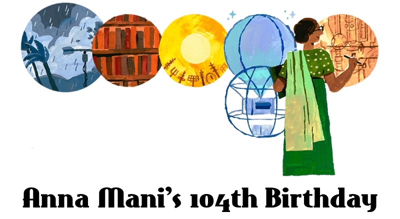 Anna Mani 104th Birthday Google Doodle
