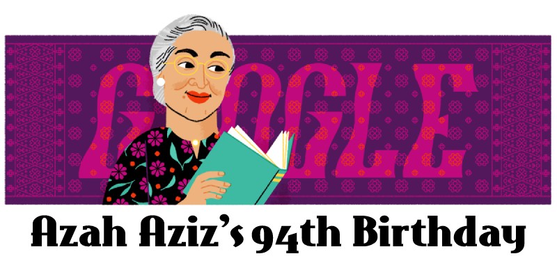 Azah Aziz 94th Birthday Google Doodle