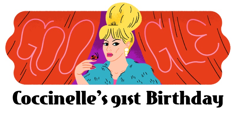 Coccinelle 91st Birthday Google Doodle