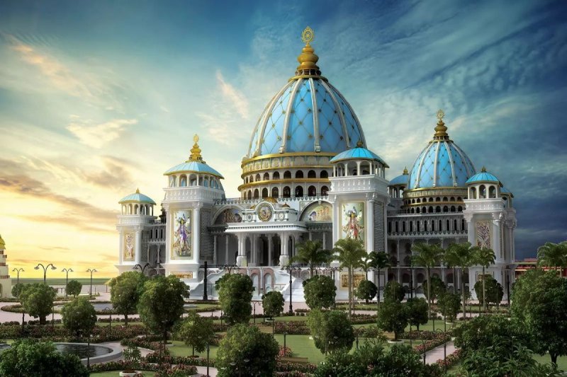 Everything you need to know about the Worlds largest religious monument and iconic building the Temple of Vedic Planetarium in West Bengal India