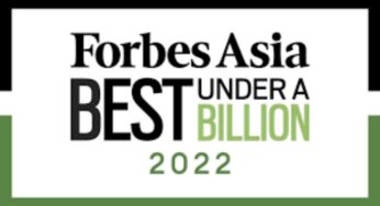 Forbes listed Asia’s Best Under A Billion 2022 highlights 200 Asia-Pacific public companies with sales under US$1 billion