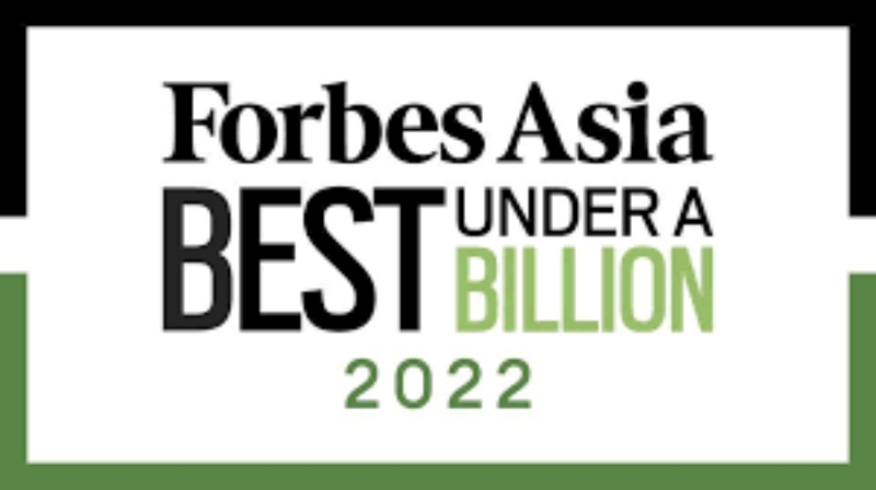 Forbes listed Asias Best Under A Billion 2022 highlights 200 Asia Pacific public companies with sales under US1 billion