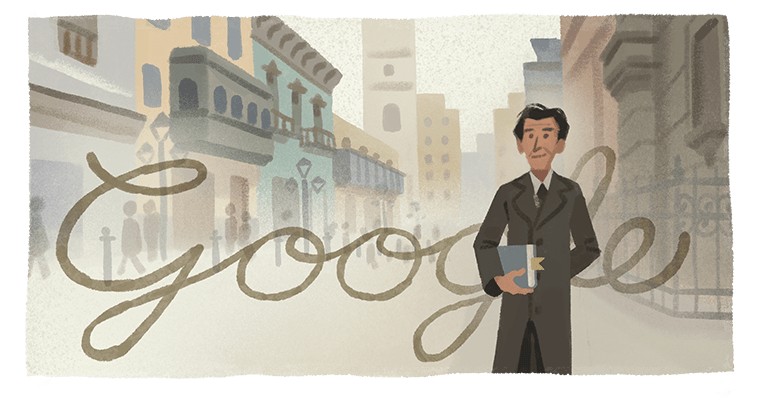 Julio Ramon Ribeyro 93rd Birthday Google Doodle