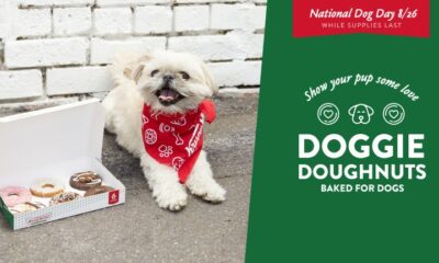 Krispy Kreme releases its first ever collection of Doggie Doughnuts on National Dog Day 2022