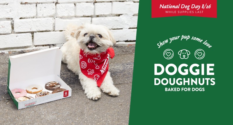 Krispy Kreme releases its first ever collection of Doggie Doughnuts on National Dog Day 2022