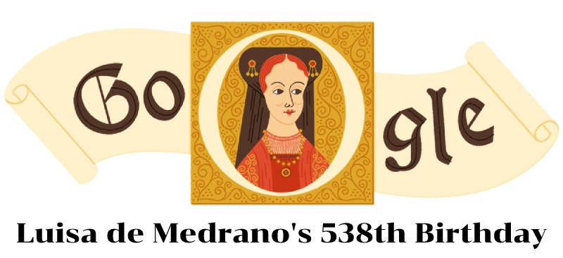 Luisa de Medrano 538th Birthday Google Doodle