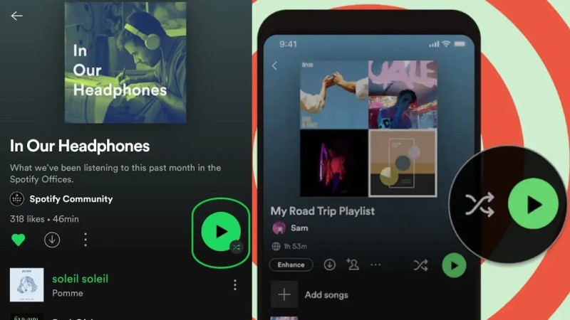 Spotify is fully separating its play and shuffle buttons — but only for Premium subscribers