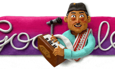 Dr. Bhupen Hazarika 96th Birthday Google Doodle