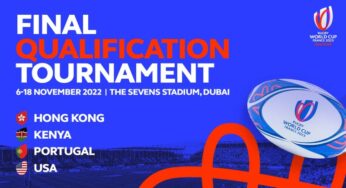 Match schedule confirmed for the Rugby World Cup 2023 Final Qualification Tournament