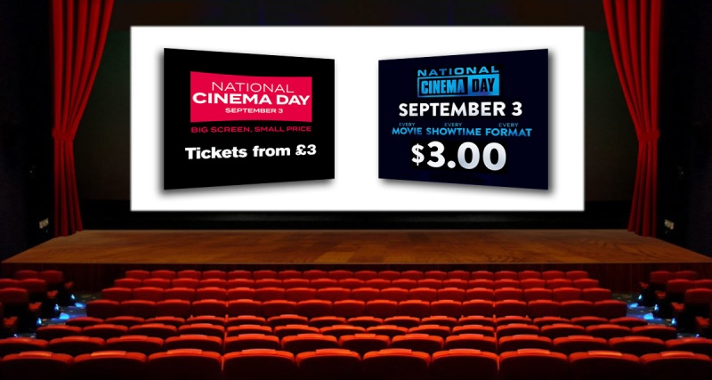 Where To Get Movie Tickets For Only 3 With National Cinema Day and Labor Day Weekend On September 3
