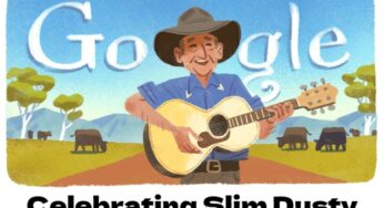 Google Doodle is celebrating Slim Dusty, an Australian cultural icon and country music singer-songwriter