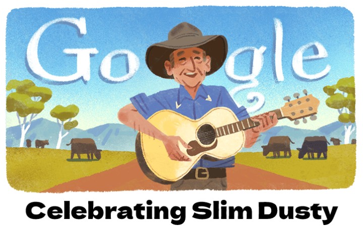 Celebrating Slim Dusty Google Doodle