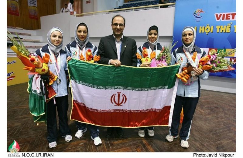 Fatemeh Dehghani the third period of Asian indoor games Iranian gymnasts won 3 more silver medals