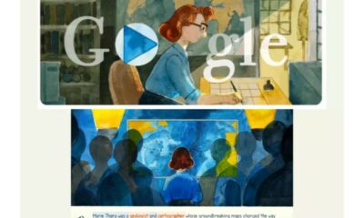 Celebrating Marie Tharp Google Doodle