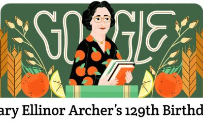 Mary Ellinor Archer 129th Birthday Google Doodle