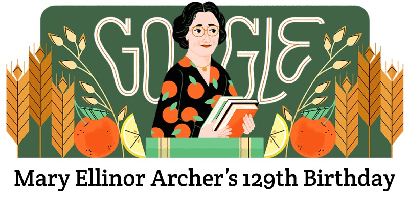 Mary Ellinor Archer 129th Birthday Google Doodle