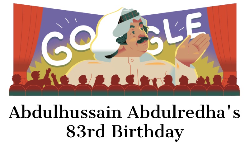 Abdulhussain Abdulredha 83rd Birthday Google Doodle