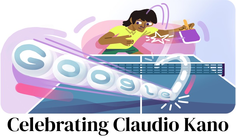 Celebrating Claudio Kano Google Doodle