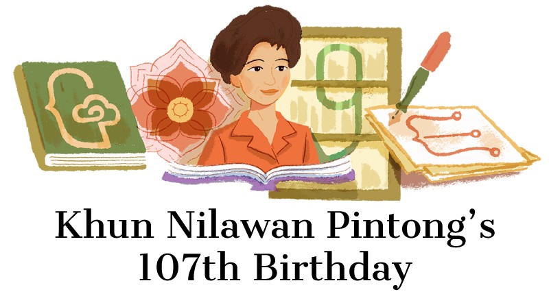 Khun Nilawan Pintong 107th Birthday Google Doodle