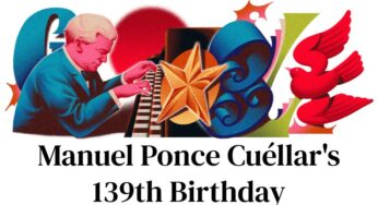 Google Doodle celebrates the 139th birthday of Mexican musical pioneer Manuel Ponce Cuéllar