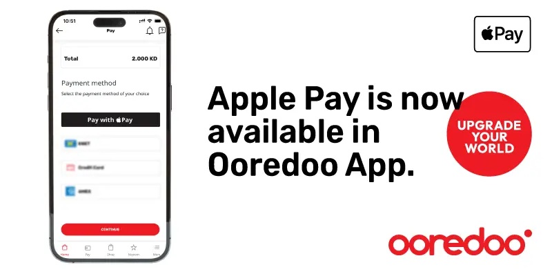 Ooredoo Kuwait declares Apple Pay launch to the MyOoredoo App