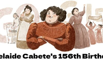 Adelaide Cabete 156th Birthday Google Doodle