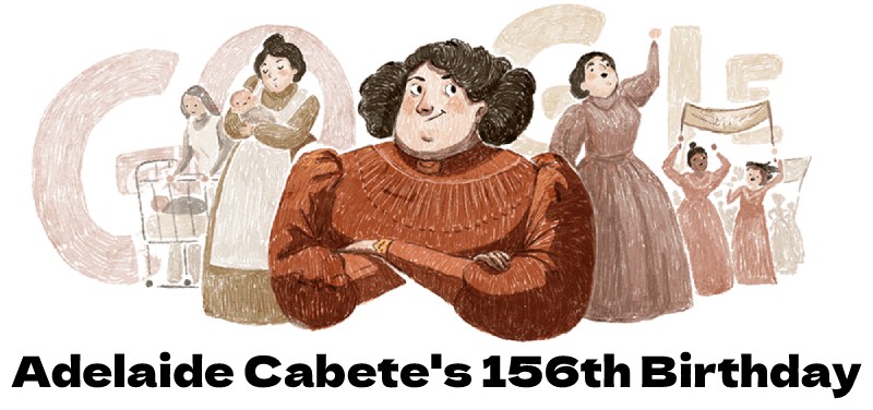 Adelaide Cabete 156th Birthday Google Doodle