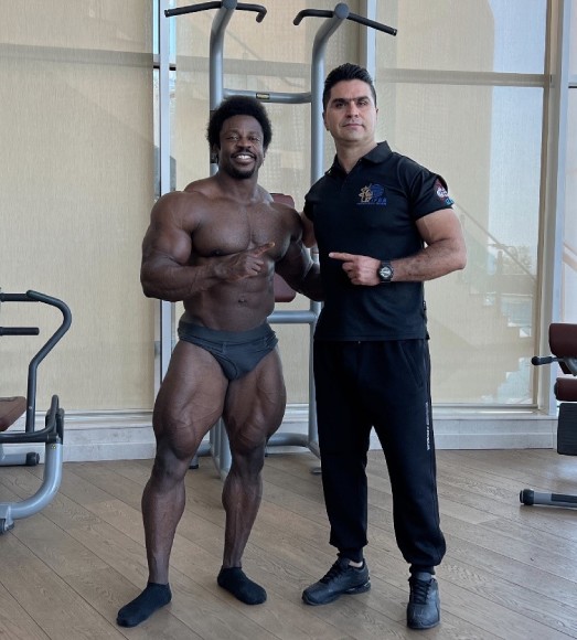 1. Akbar Khazaei professional bodybuilding judge After Arnold Classic 2023 said Dauda is one of the main contestants of Mr. Olympia