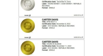 Carter Davis “NORD” from Oregon is an RIAA Certified Songwriter