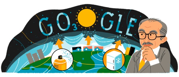 Mario Molina 80th Birthday Google Doodle