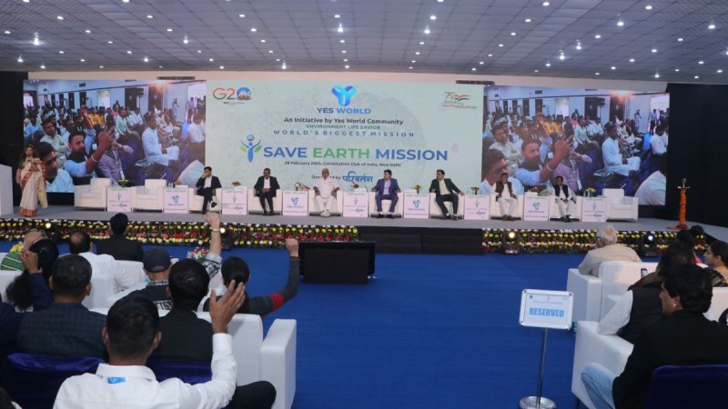 YES WORLD Inspires everyone to SAVE EARTH through a major event held in New Delhi